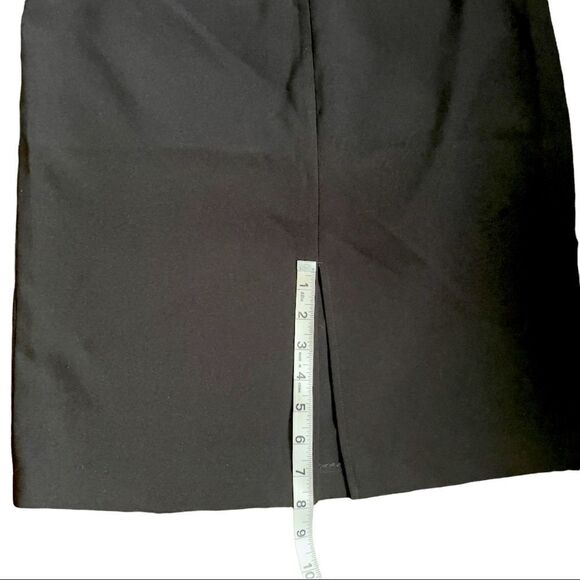 atmosphere Black Front Zipper Pencil Skirt Sz 10 - Picture 10 of 13